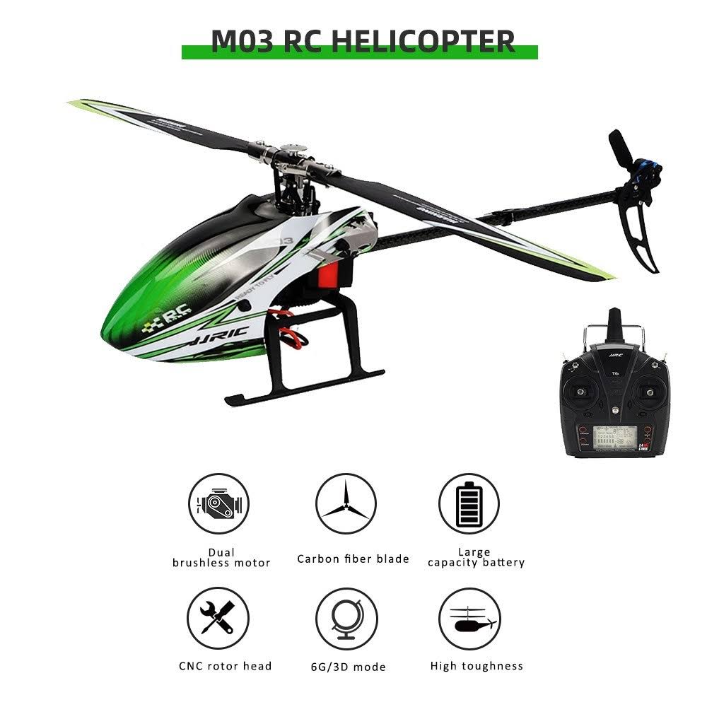JJRC M03 RC Helicopter RTF 2.4G 6CH Brushless Aileronless Aircraft
