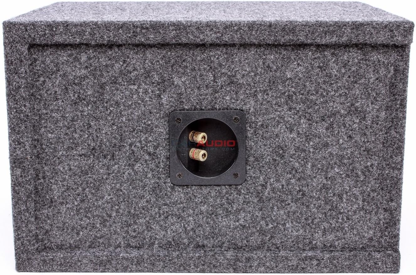 Car Audio Single 8" SPL Bass Subwoofer Labyrinth Vent Sub Box Stereo Enclosure Pack of 2