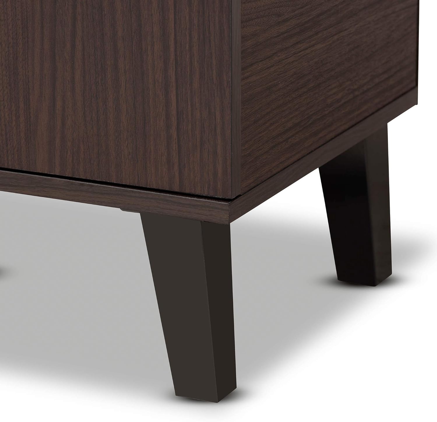 Baxton Studio Shoe Racks, Dark Brown/Grey
