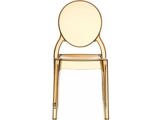 Compamia Elizabeth Polycarbonate Dining Chair Transparent Amber