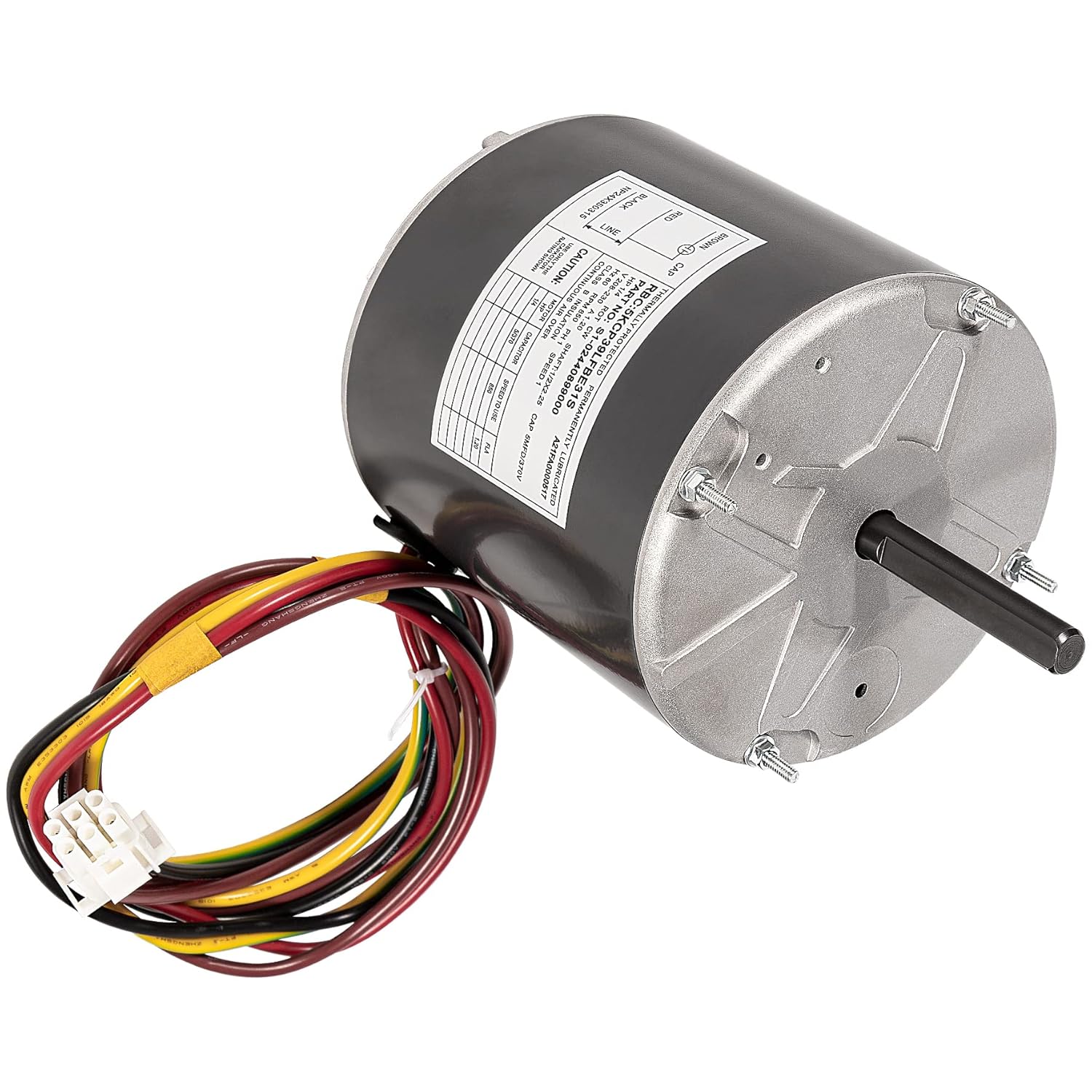 F48AA68A50 - Replace for York Coleman Luxaire Genteq/A.O. Smith OEM Condenser Fan Motor - Replace THGF36S41S3A THGF60S41S3A - 1/4 HP 208-230 Volt 850 RPM