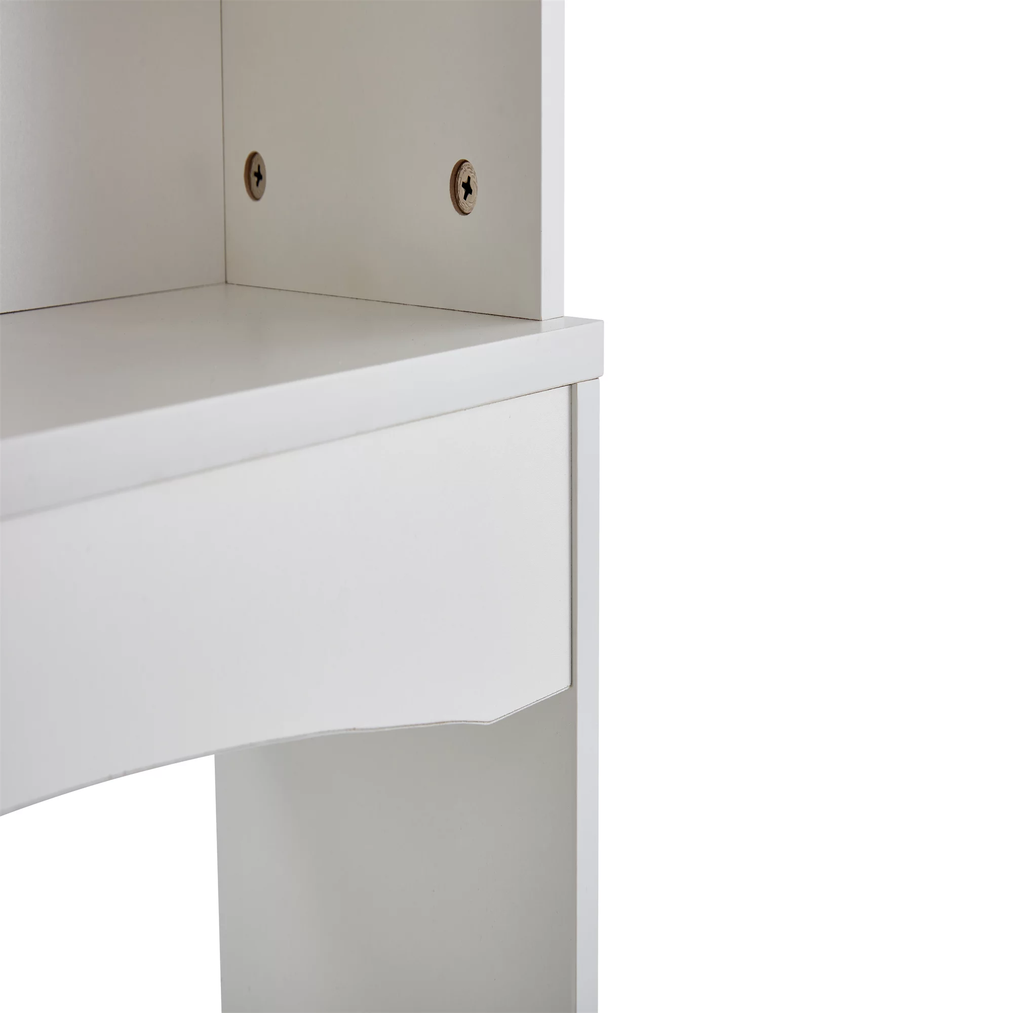 Home Bathroom Shelf Over The Toilet, Bathroom Cabinet Organizer Over Toilet, Space Saver Cabinet Storage,White