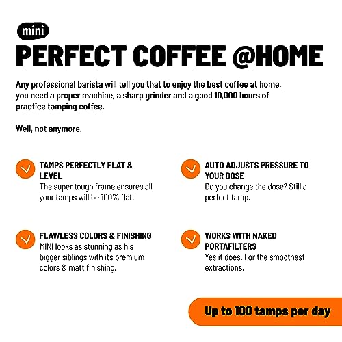Puq PUQPress Mini Automatic Coffee Tamper, Professional Espresso Tamper