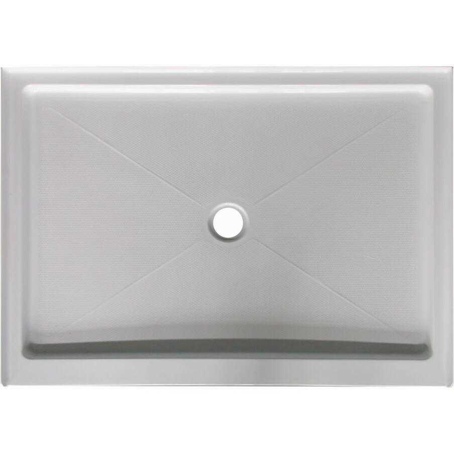 Proflo Pfsba4836 Hammond 48 x 36 Rectangular Shower Base with Single Threshold and Center Drain PFSBA4836WH