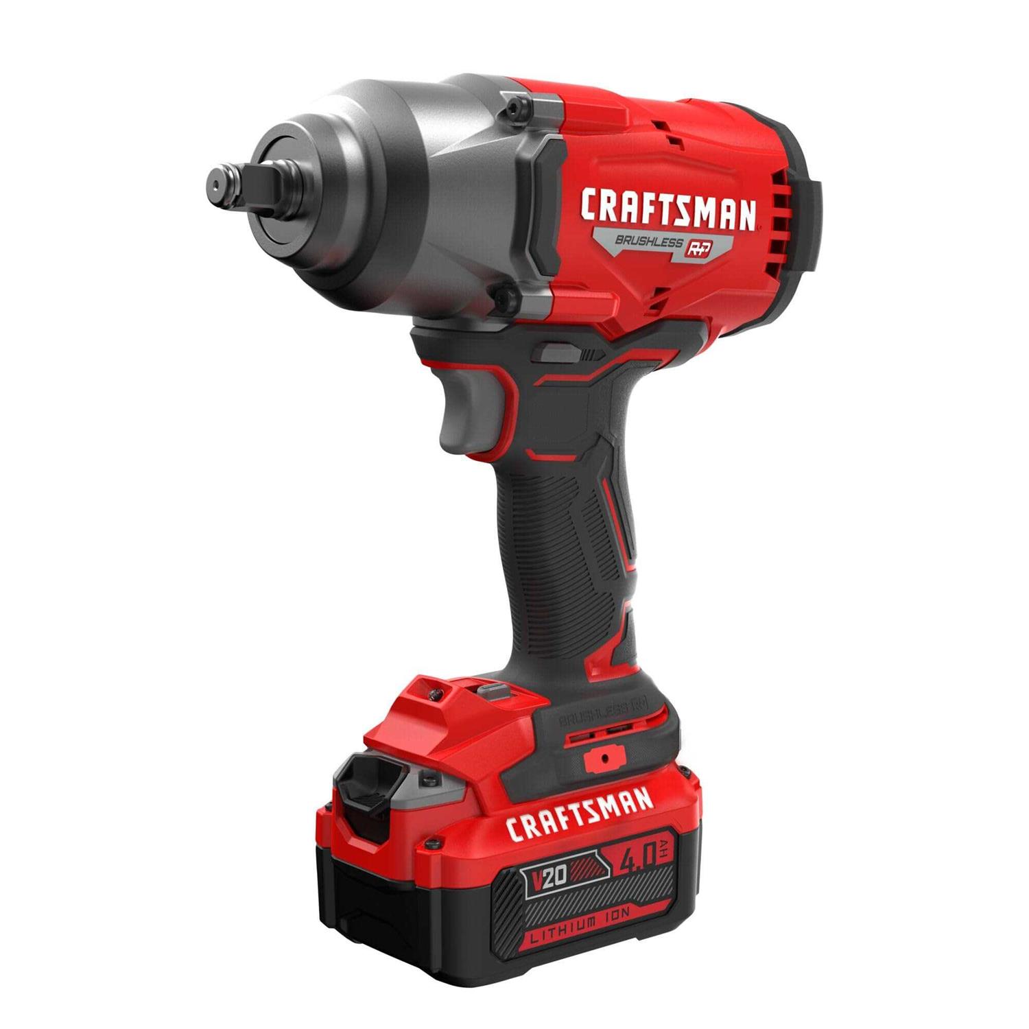 Craftsman 20-volt Max Variable Speed Brushless 1/2-in Drive Cordless Impact Wrench - Shop Hardware Tools Online Store