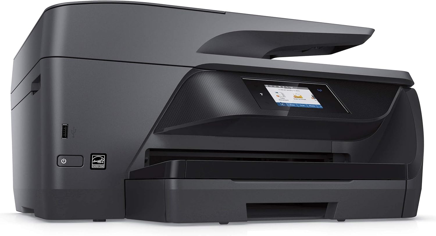 HP OfficeJet Pro 69Series Color Inkjet All-in-One Wireless Printer - 4-in-1 Print, Scan, Copy, Fax for Office - Instant Ink Ready - 2.65" CGD Touchscreen, 20 ppm Print Speed, Cbmoun Printer Cable