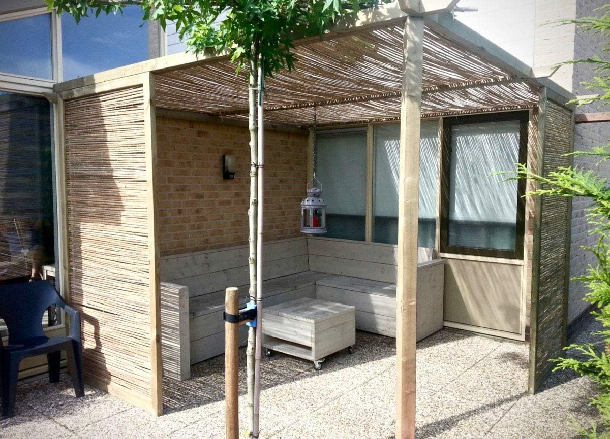 MGP Bamboo Slat Rolled Fence, 14'L x 8'H