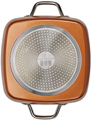 Copper Chef Non-Stick Cookware Set, Caseserole Pots, Pans, and Accessories - 12-Piece Set