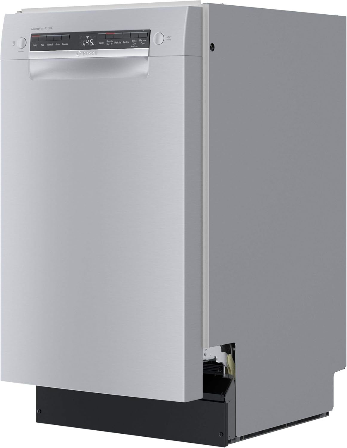 Bosch 300 Series ADA 18" Stainless Steel Recessed Handle Dishwasher - SPE53B55UC