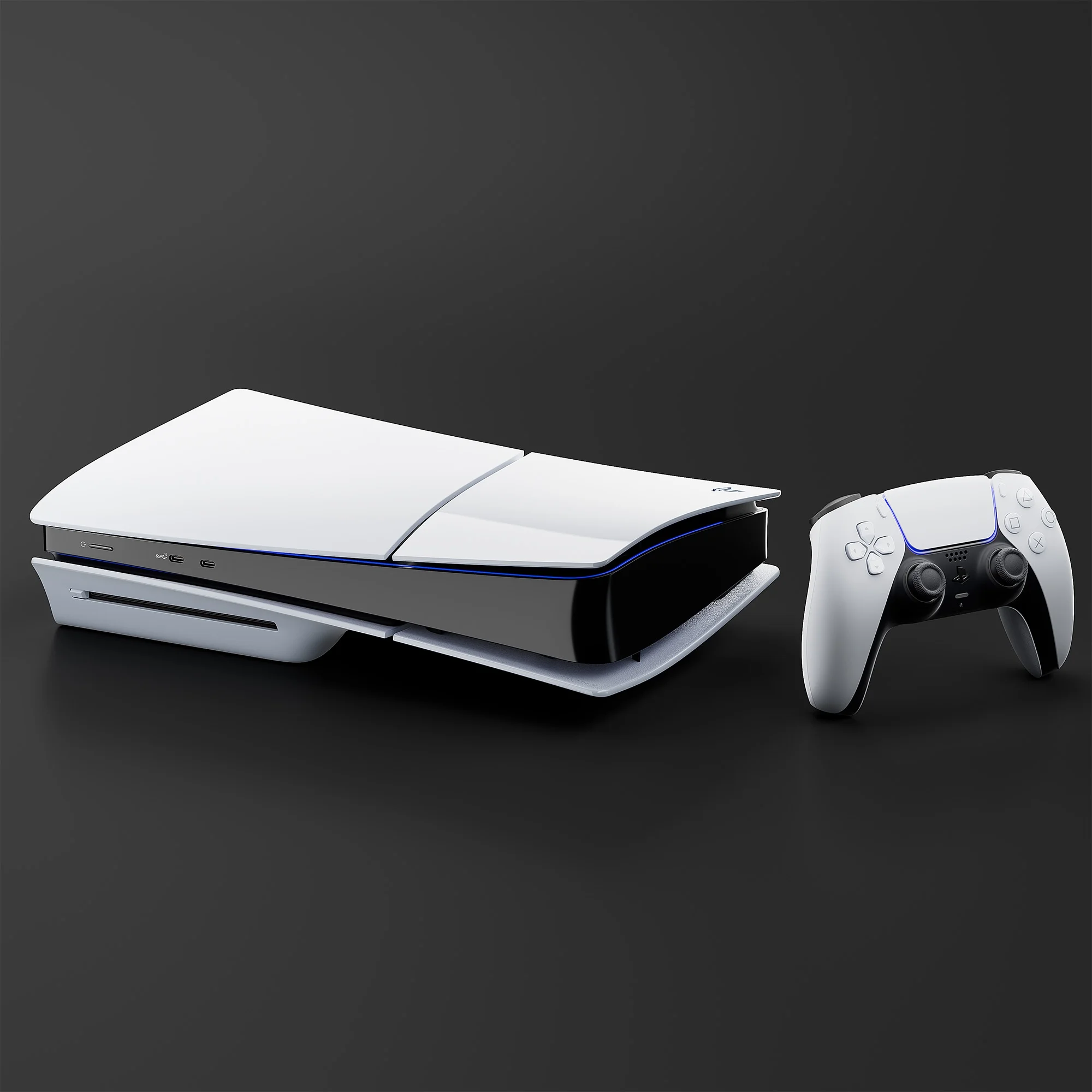 PlayStation 5 Disc Slim Version 2TB SSD PS5 Console with Wireless Controller with The Last of Us Remastered, God of War & Horizon Zero Dawn Complete Edition - CFI-2015 PS5 - Curated Treasures Market