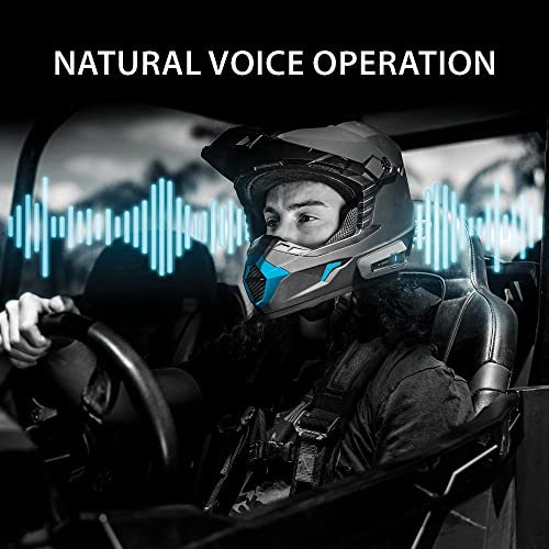 Cardo PACKTALK Edge Motorcycle Bluetooth Communication System Headset Intercom - Single Pack, Black