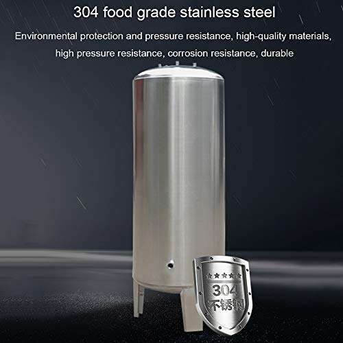 Fully automatic 304 stainless steel pressure tank container, Expansion tank for water supply pressure vessel of domestic water plant, Well water pressurized water tank reverse osmosis storage tank