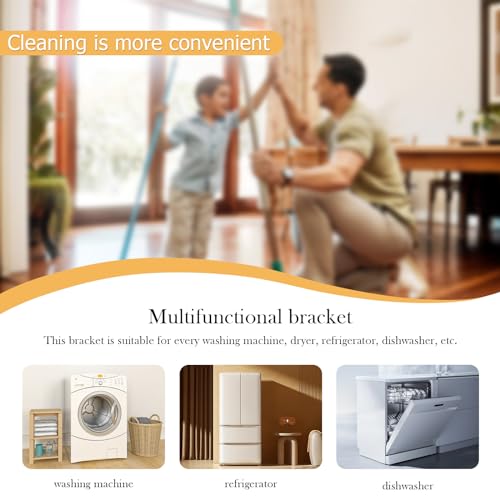 I'Ezonk Full Size Heavy Duty All Steel Laundry Pedestal,Washer and Dryer Pedestals, Adjustable Universal Washing Machine Stand and Ice Maker Stand