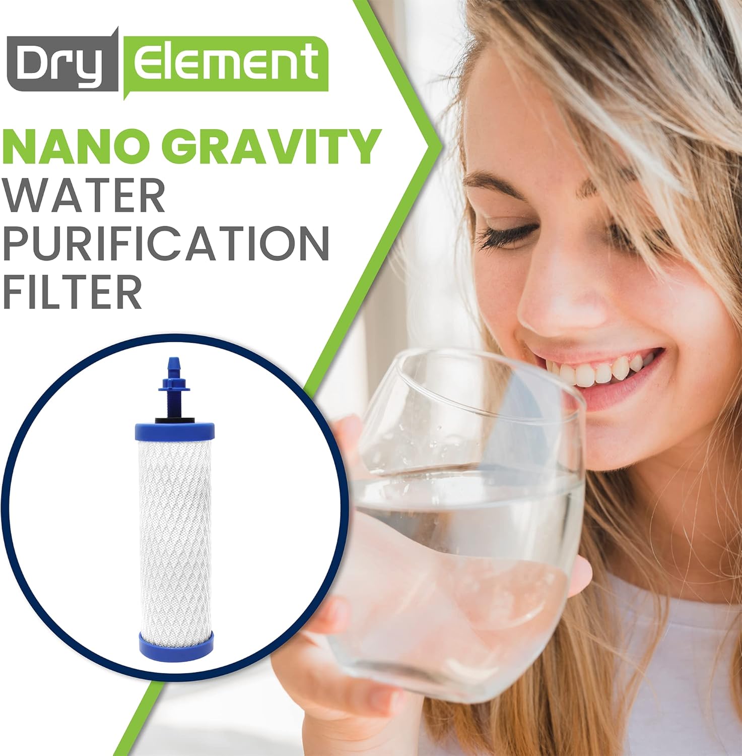 High Capacity Nano Gravity Water Purification Filter Replacement That Outperforms BB9-2