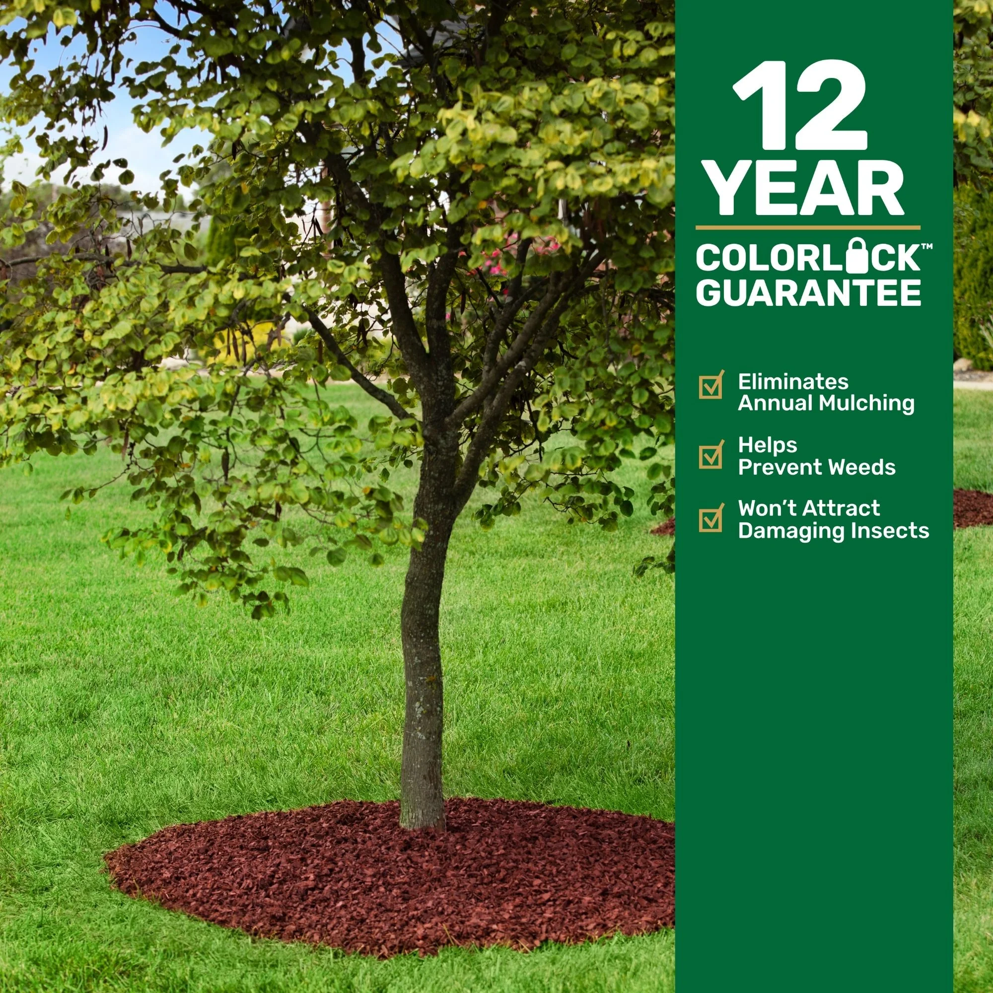 GroundSmart Red Rubber Mulch, 75 cu ft Super Sack
