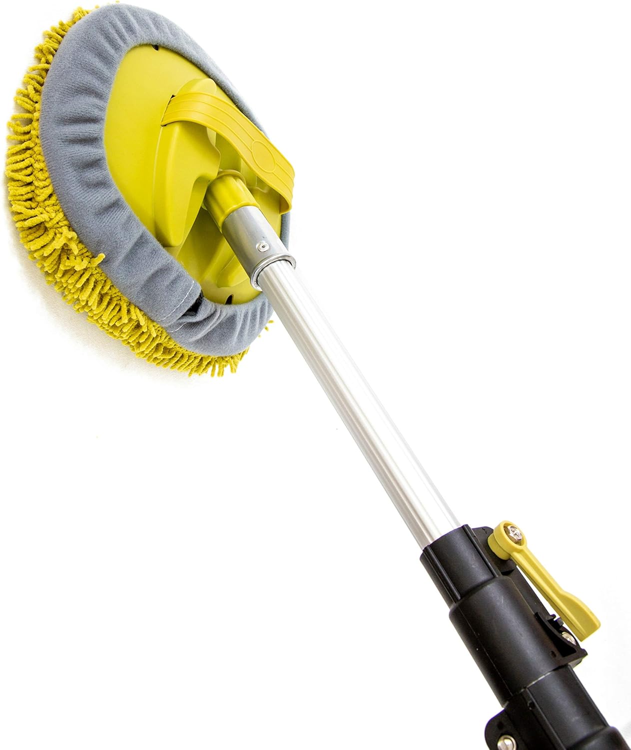 DocaPole Wall Duster with 6-24 Foot Extension Pole: Includes Telescoping Pole and Chenille Microfiber Cleaning Head for Use as Baseboard Cleaner, Wall Duster, and on High Reach Ceilings