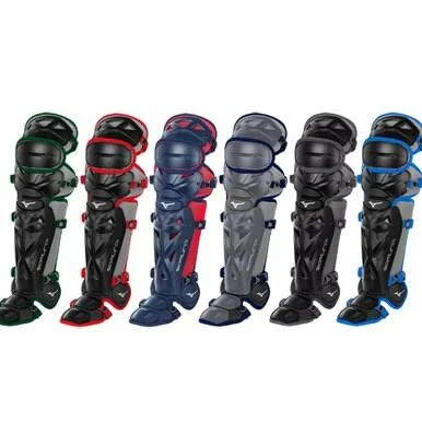 Mizuno Samurai 14.5 inch Youth Shin Guards - Navy/Red