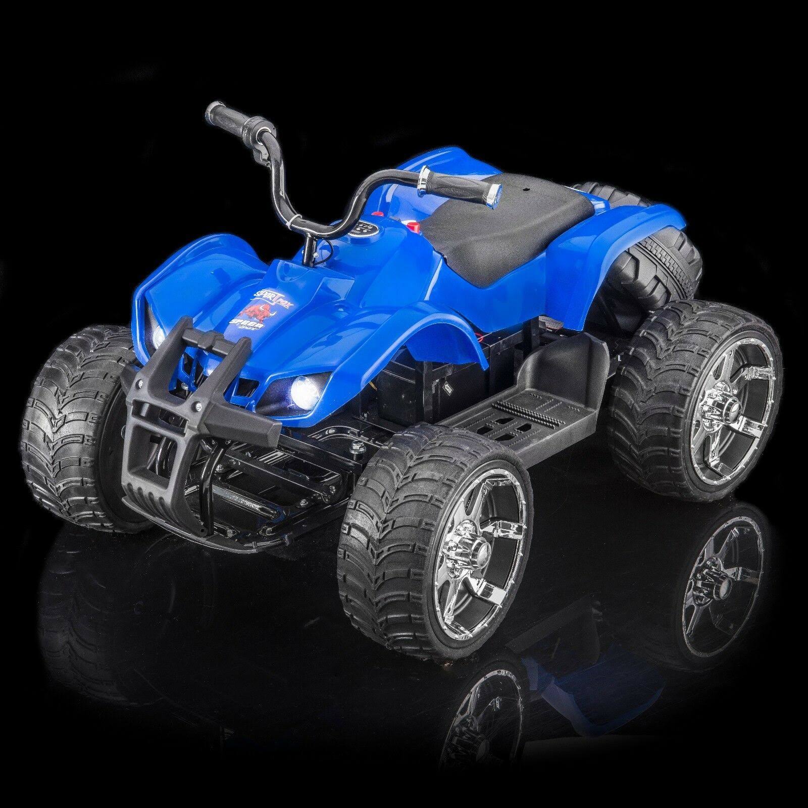 Supertrax ATV MX400 Kid&s Ride on Vehicle, Battery Powered w/Free MP3 - Blue