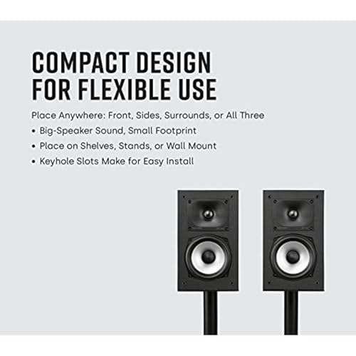 Polk Monitor XT10 Home Subwoofer, 10" Deep Bass Woofer, 100W Class D Amplification, Dolby Atmos, Auro 3D & DTS:X Compatible, Black