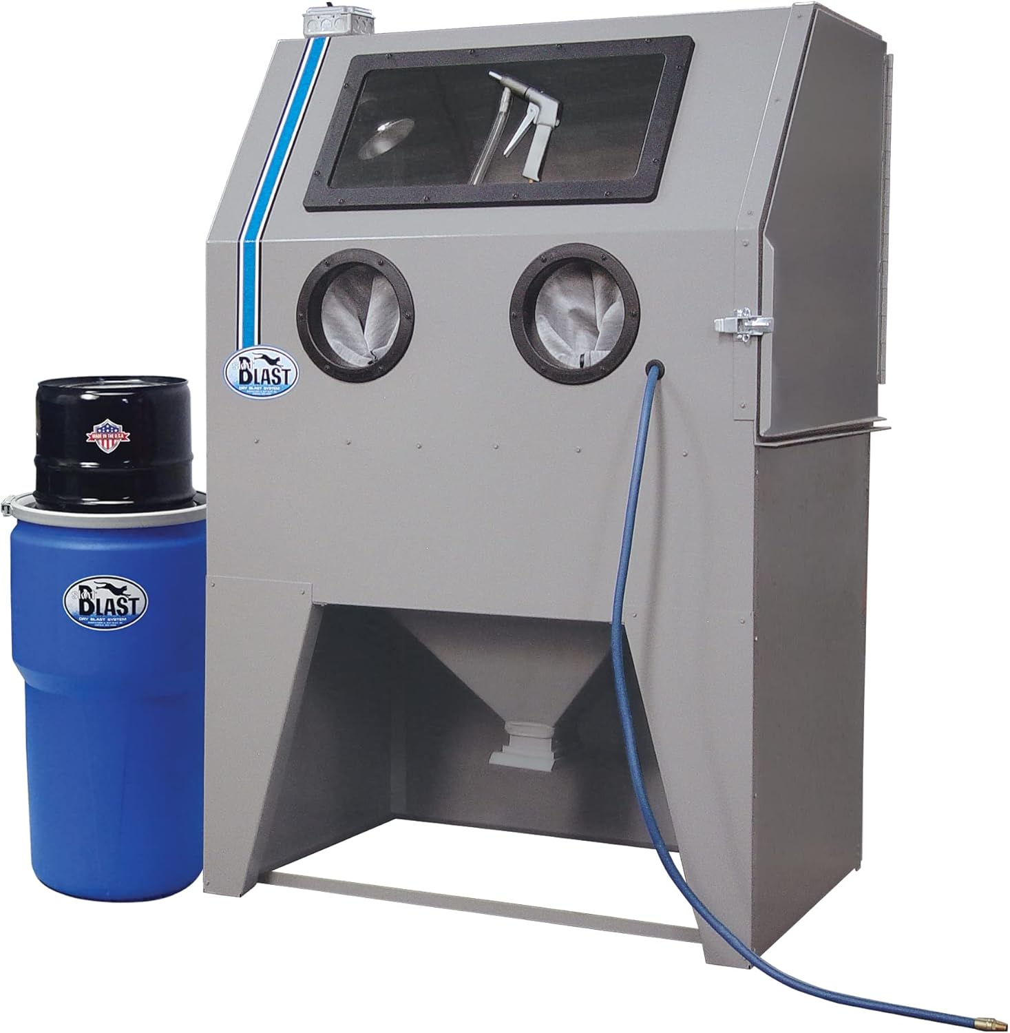 Skat Blast TP Tools USA 2840 Sandblast Sandblasting Cabinet with HEPA Vacuum, 40" W x 28" D x 28" H Work Area, Made in USA