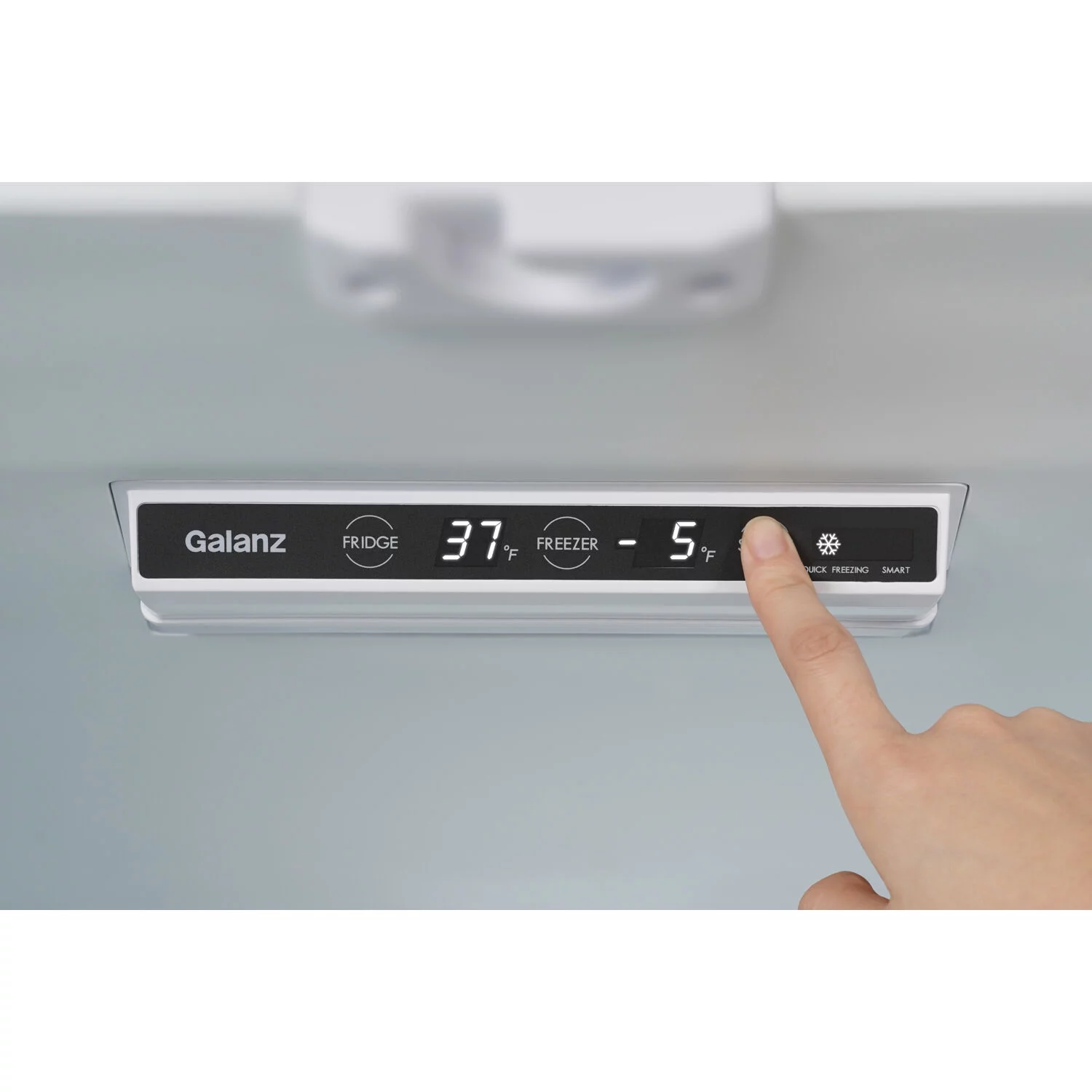 Galanz 18-Cu. Ft Counter Depth 3-Door French Door Refrigerator, Stainless
