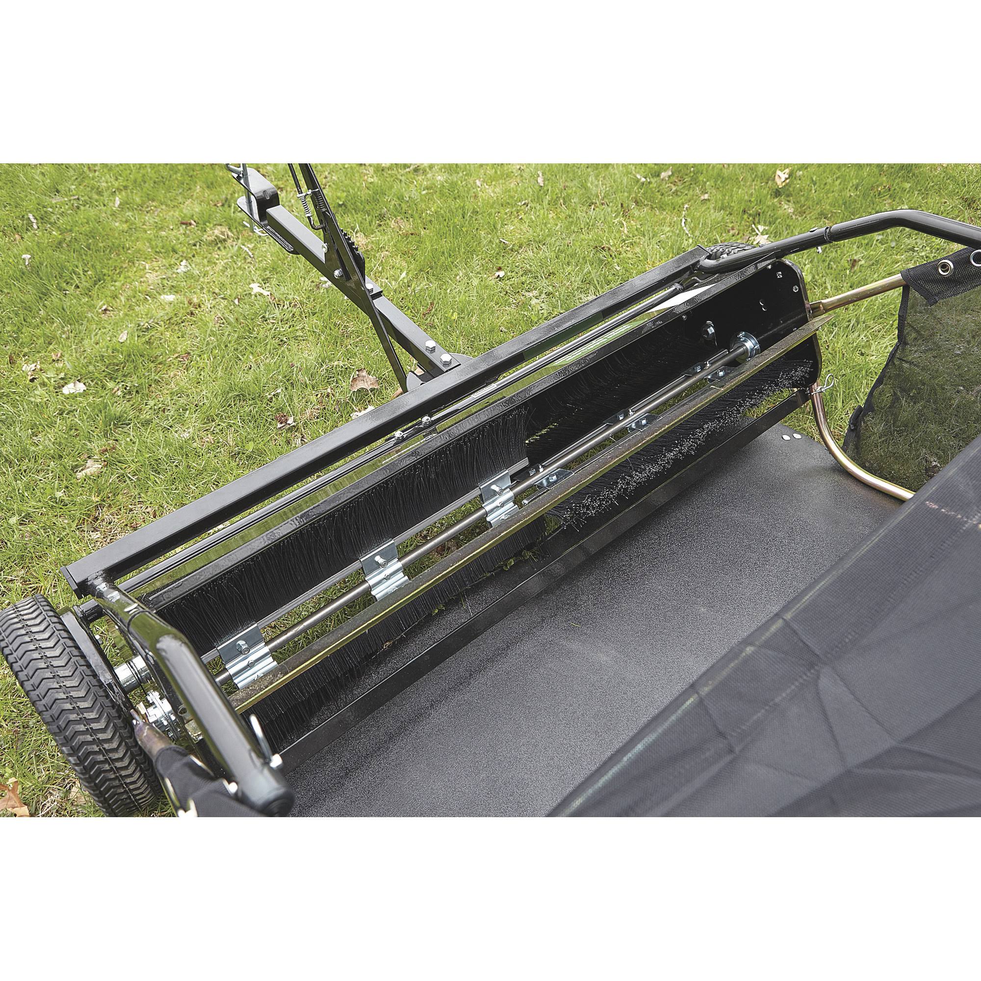 Strongway 49172 42 inch Lawn Sweeper - 13 Cu. ft. Capacity