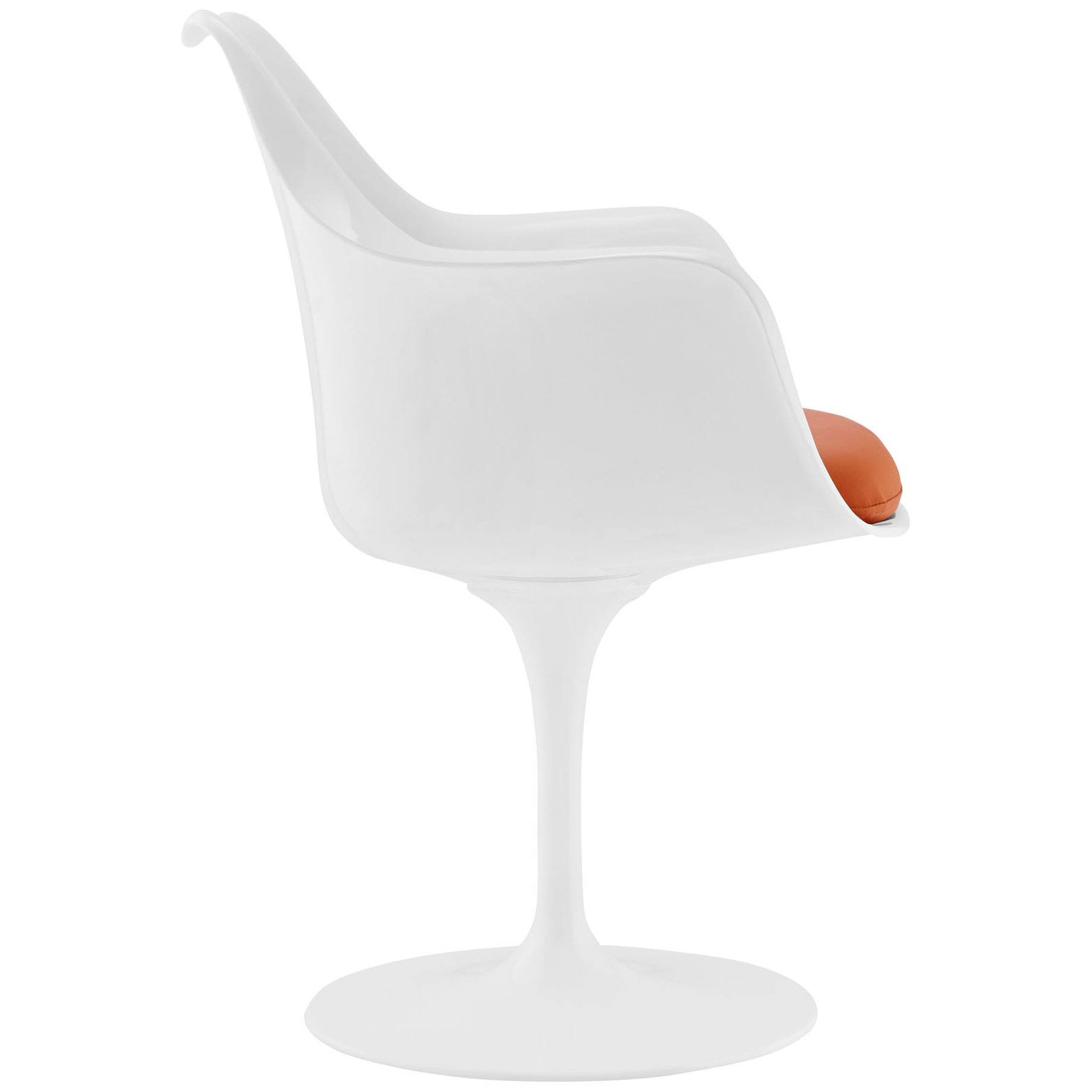 Modway Lippa Dining Vinyl Armchair - Orange