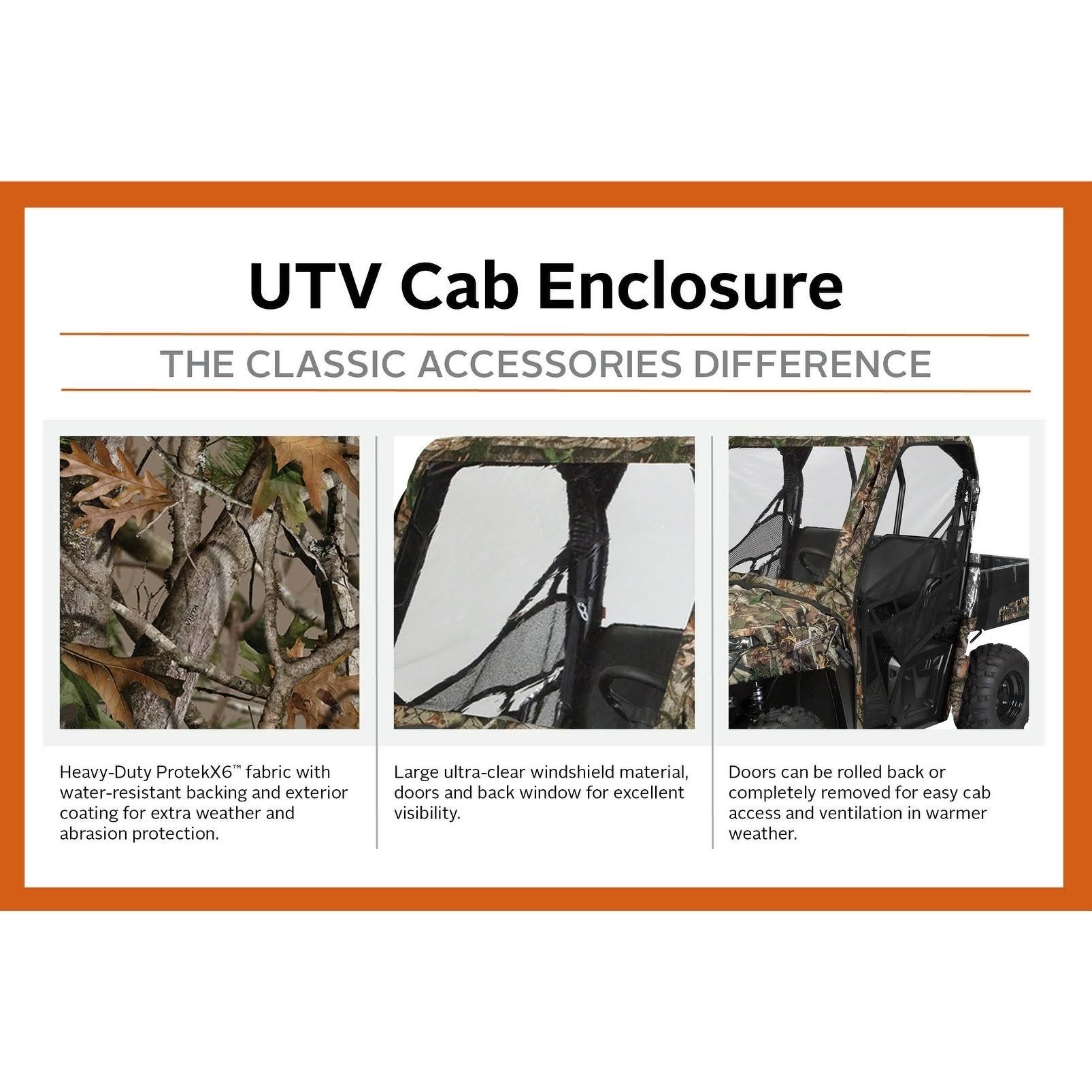 Classic Accessories UTV Cab Enclosure, Kawasaki Mule 600, Vista Camo