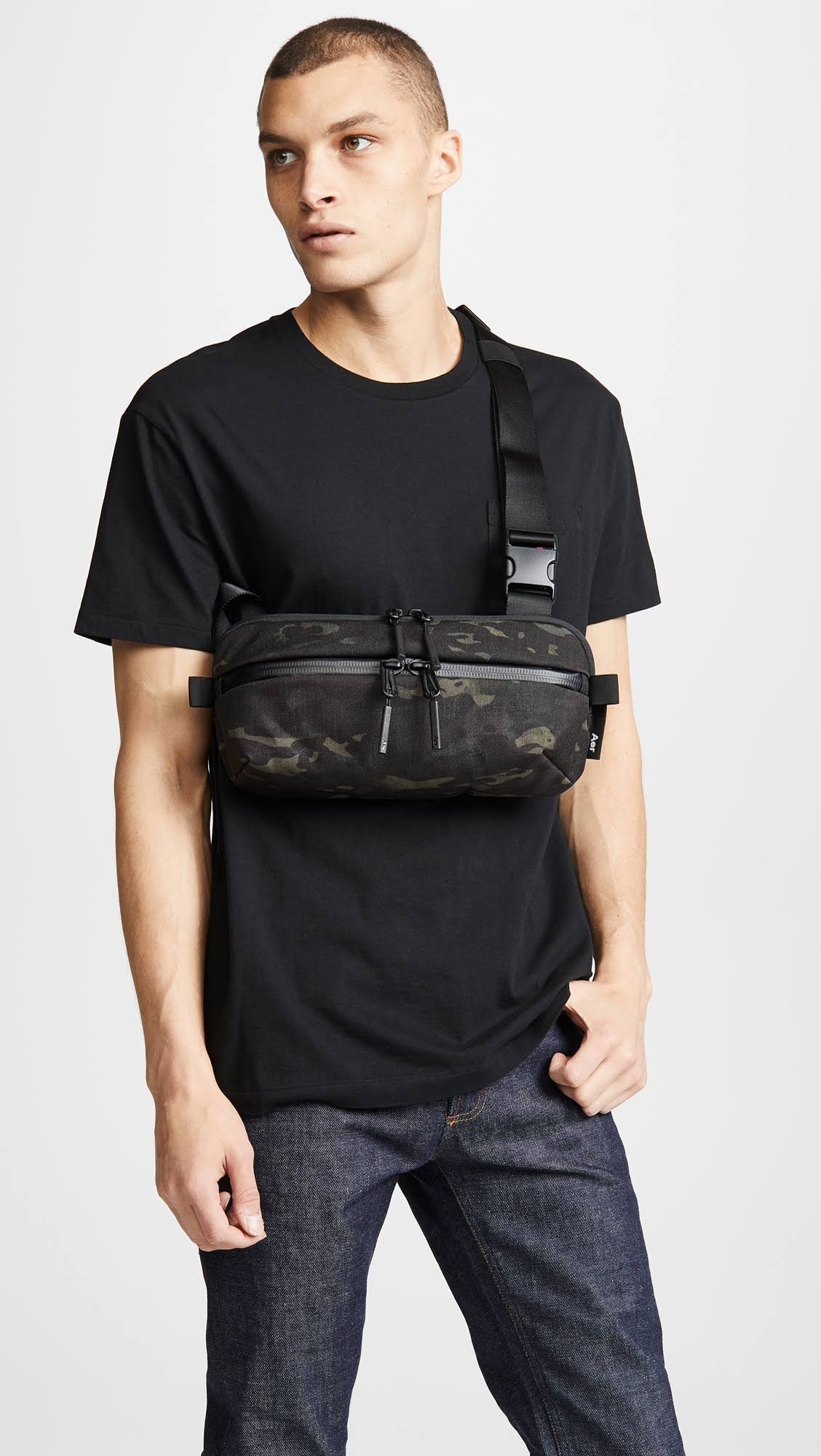 Aer Day Sling Bag Black Camo One Size