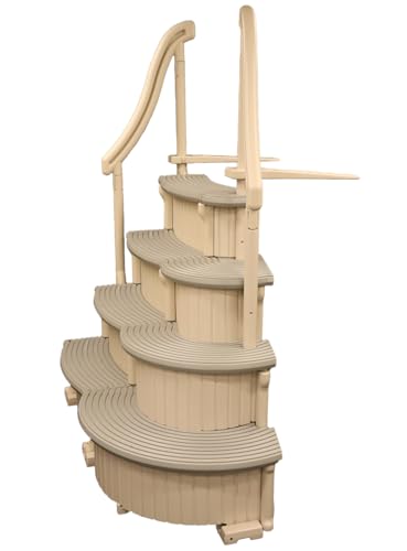 CONFER plastics inc. Above Ground Swimming Pool Curve Base Steps - CCX-AG
