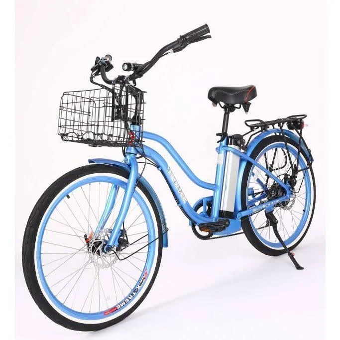X-Treme Malibu Elite Beach Cruiser Electric Bike -24 Volt Black
