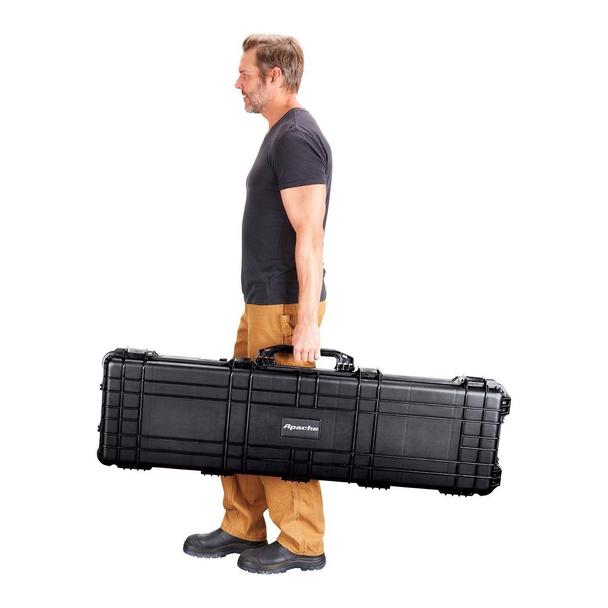 APACHE 9800 Weatherproof Protective Rifle Case, Long, Tan