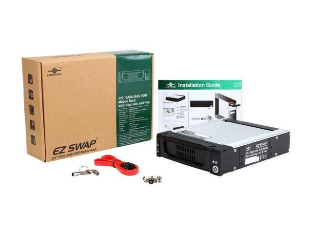 Vantec MRK-320ST-BK EZ Swap 3.5Inch SATA/SAS HDD Mobile Rack