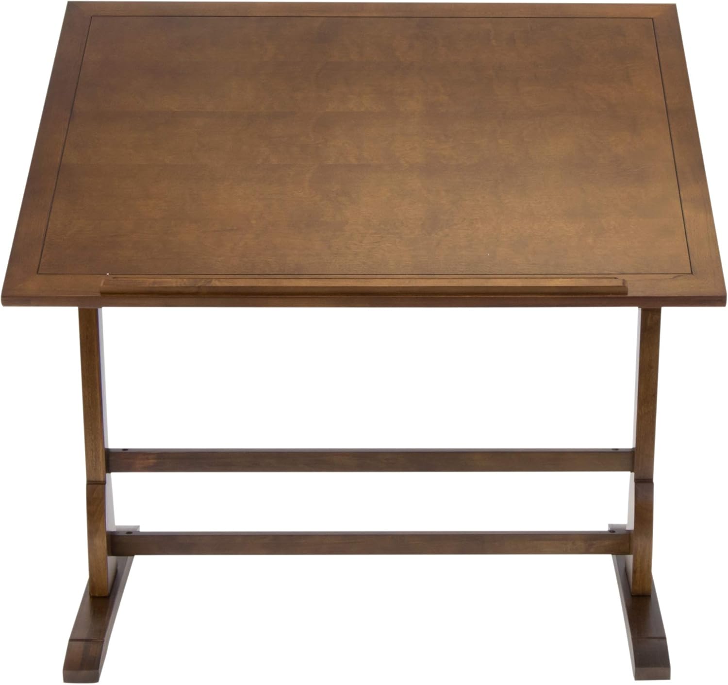 Studio Designs Vintage Drafting Table - Antique Design Solid Wood Drafting Table with Built-In Pencil Groove and Pencil Ledge - Angle Adjustable Work Surface