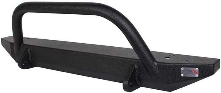 FISHBONE Jeep TJ Front Bumper W/Winch Guard 97-06 Wrangler TJ Rubicon and Unlimited Steel Black Textured Powdercoat Piranha Series