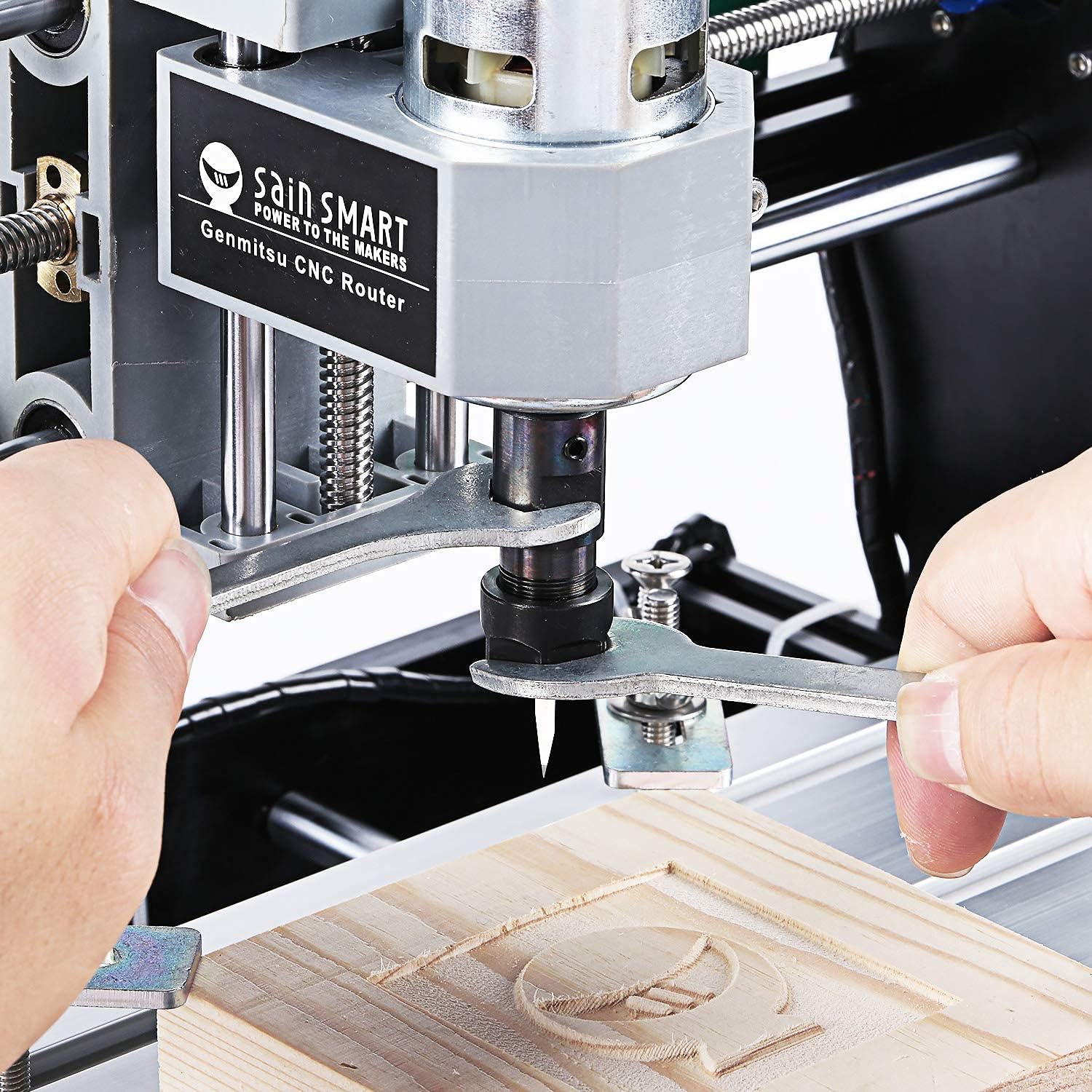 CNC 3018-PRO Router Kit GRBL Control 3 Axis Plastic Acrylic PCB PVC Wood Carving Milling Engraving Machine, XYZ Working Area 300x180x45mm