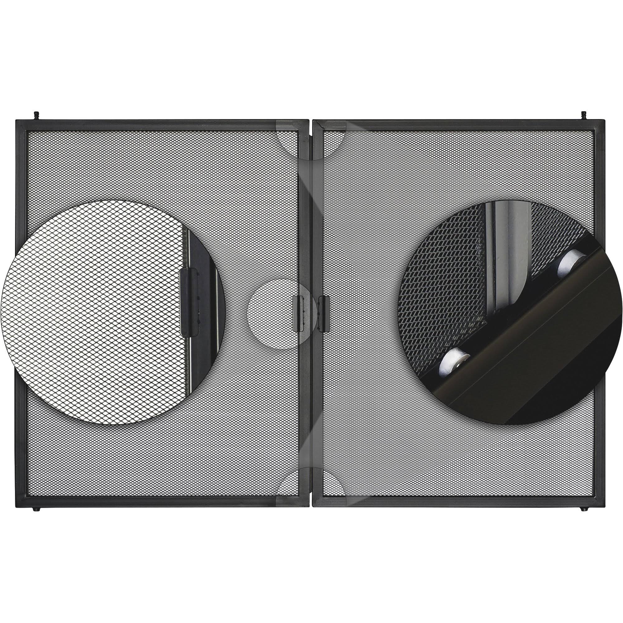 Pleasant Hearth Cabinet Style Fireplace Glass DOOR, Fenwick, Rubbed Bronze, Small
