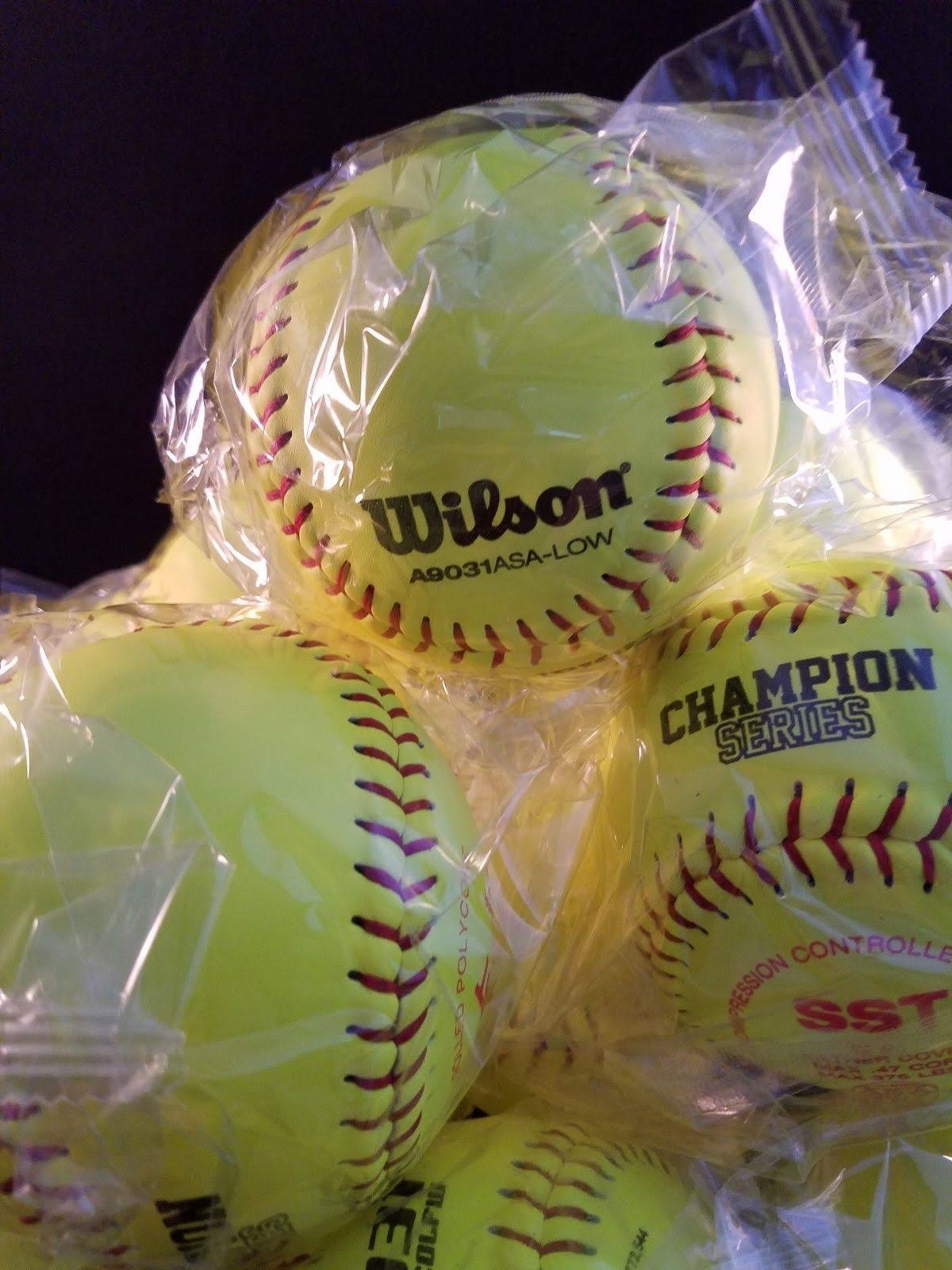 Wilson Collegiate and High School Fastpitch Softball, 12x22 - 12 pack
