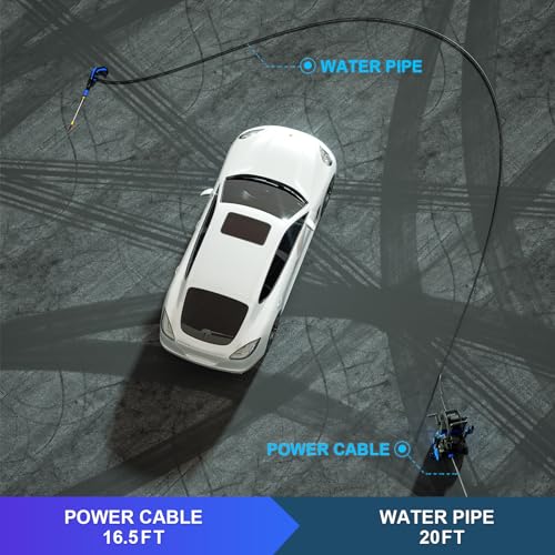 Electric Pressure Washer 4500 PSI Max 3.2 GPM,Power Washer with RC Adjustable Pressure,4 Nozzles and 500ml Foam Cannon,for Cars,Patios and Floor Cleaning