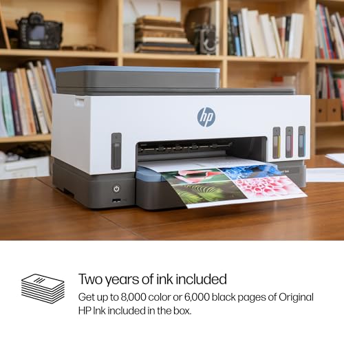 HP Smart Tank 7602 Wireless All-in-One Ink Tank Printer with 2 years of ink included,Print, scan, copy, fax, Best-for-home, Refillable ink tank (28B98A)