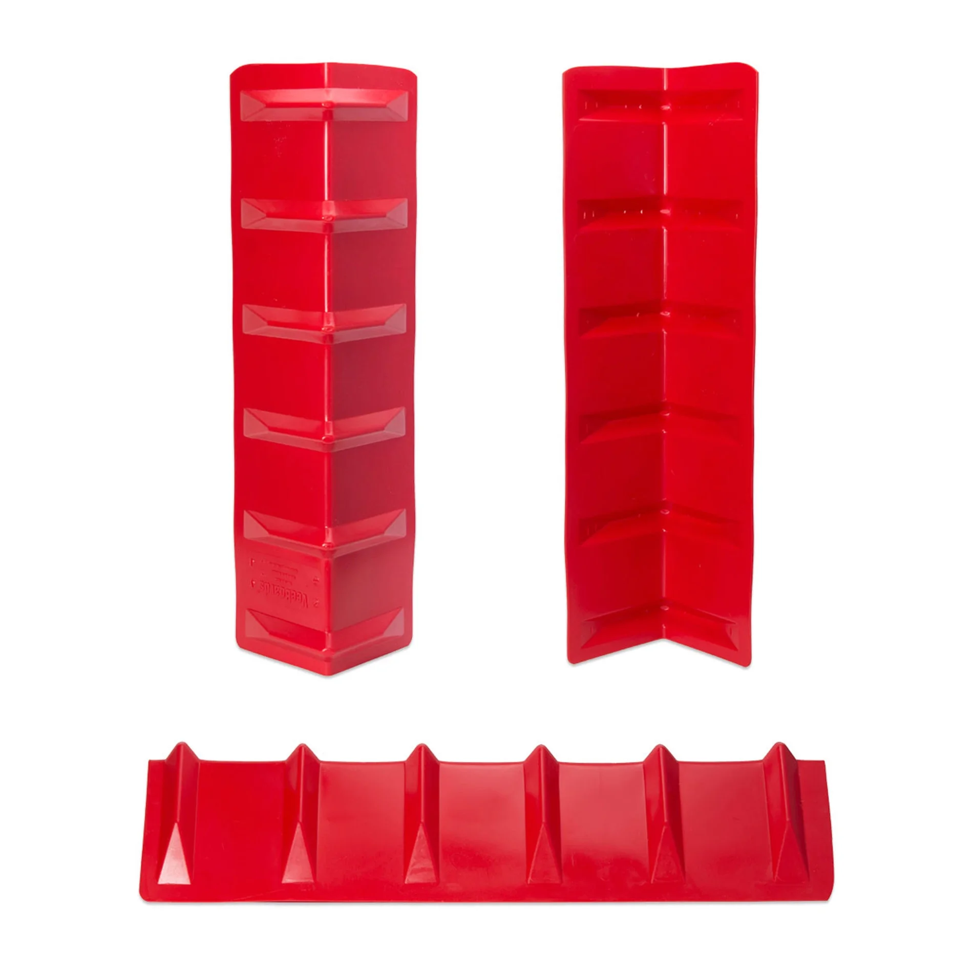 "DC Cargo Mall Red Vee Board Trailer Cargo Load Corner Edge Protector and Truck Tie-Down Strap Guard Bumper Cushion, 8"" x 8"" x 36"""