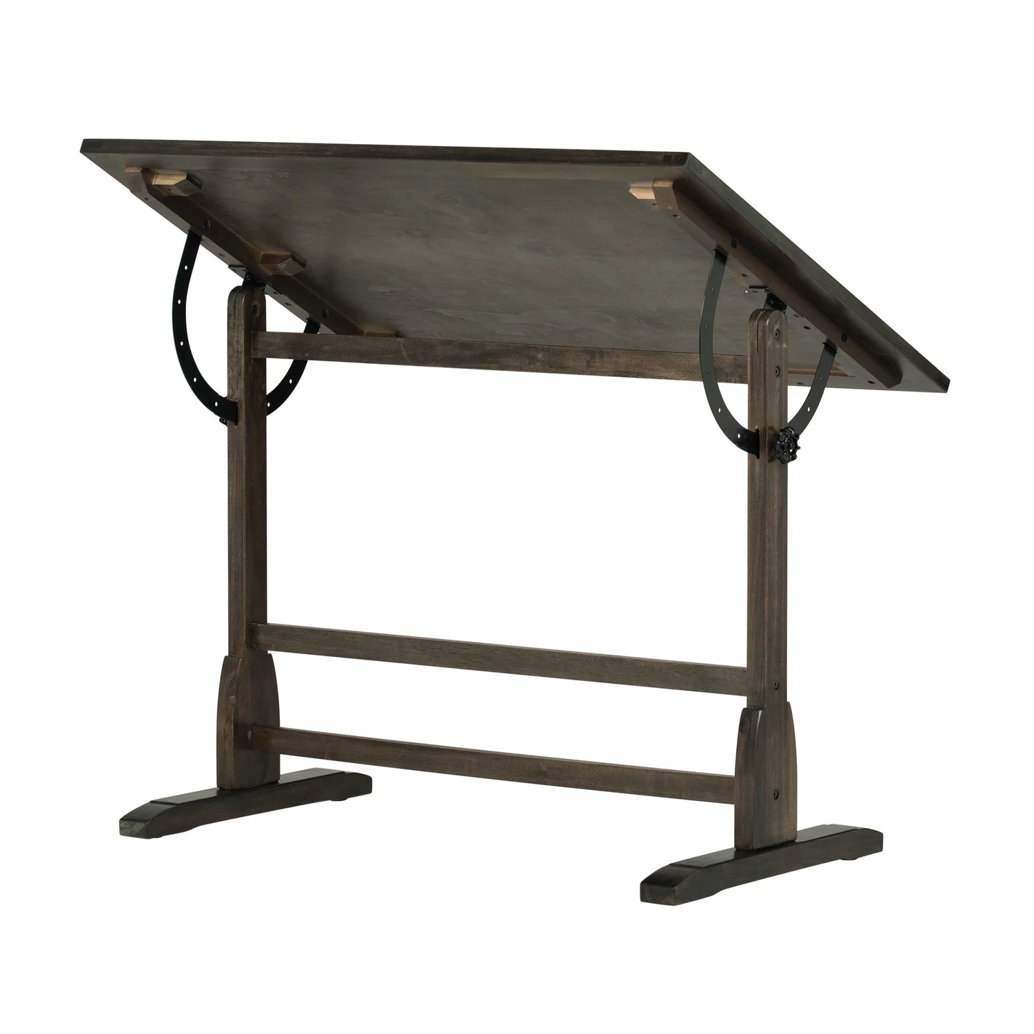 Vintage Solid Wood Drawing/Drafting Table with 42" x 30" Adjustable Tilting Top