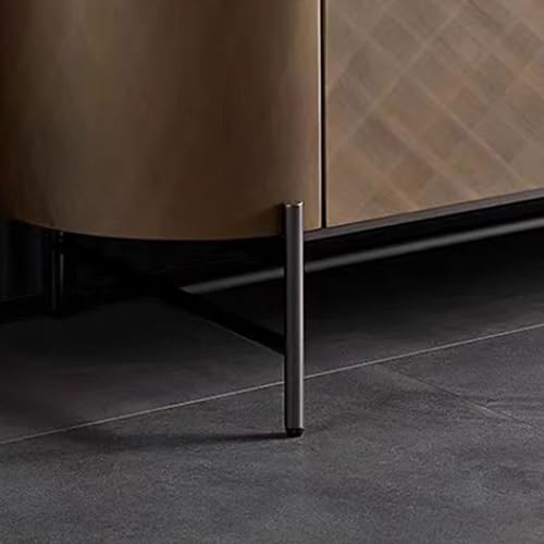 Modern TV stand Italian Modern Light Luxury Living Room Tall TV Cabinet Luxury Metal Paint High-end Villa Storage TV Cabinet Media Console(200X40X48CM)