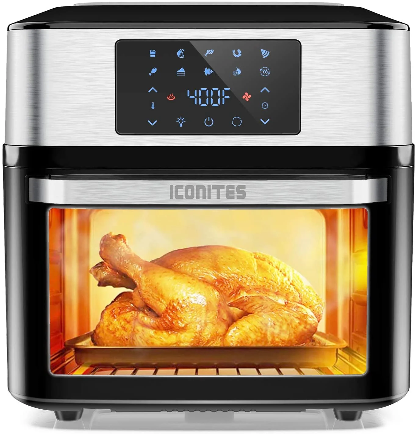 10-in-1 Air Fryer Oven, 20 Quart Airfryer Toaster Oven Combo, 1800W Large Air Fryers, Convection Toaster Oven with Rotisserie Dehydrator, ETL Certified