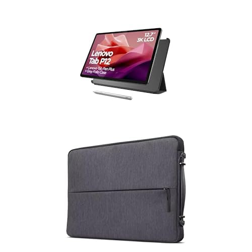 Lenovo Tab P12-2024 - Expansive Touchscreen Tablet - 12.7" 3K Display - 13MP Camera - 8GB Memory - 128GB UFS Storage - Android 13 - Dolby Atmos - Quad JBL Speakers - Pen and Folio Case Included