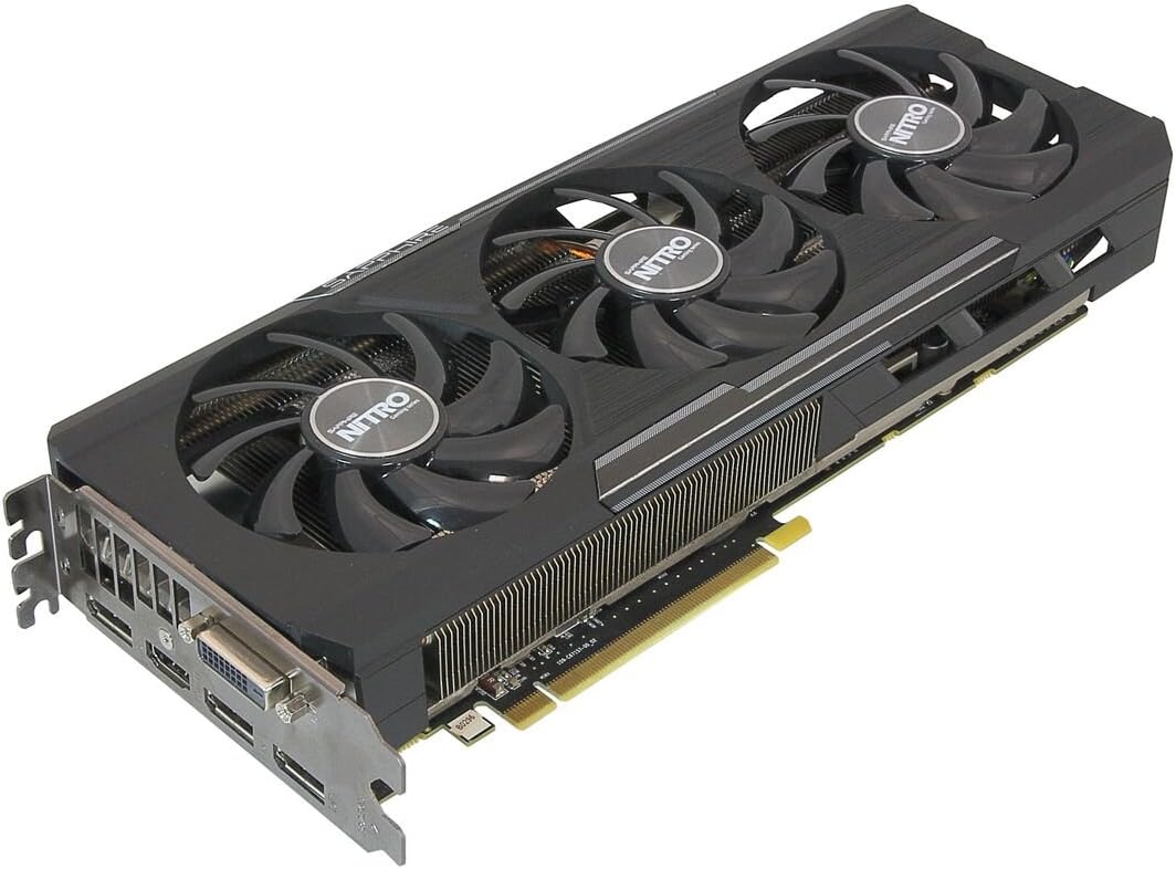 Sapphire Radeon Nitro R9 390 8GB GDDR5 DVI-D/HDMI/Triple DP Tri-X OC Version (UEFI) PCI-E Graphics Card 11244-00-20G