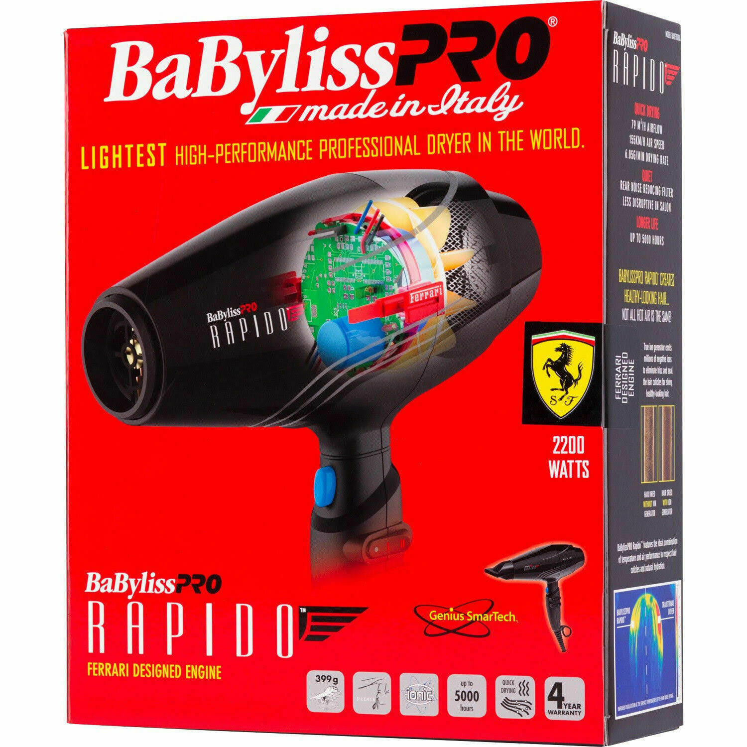Babyliss Pro Ferrari Rapido Hair Dryer