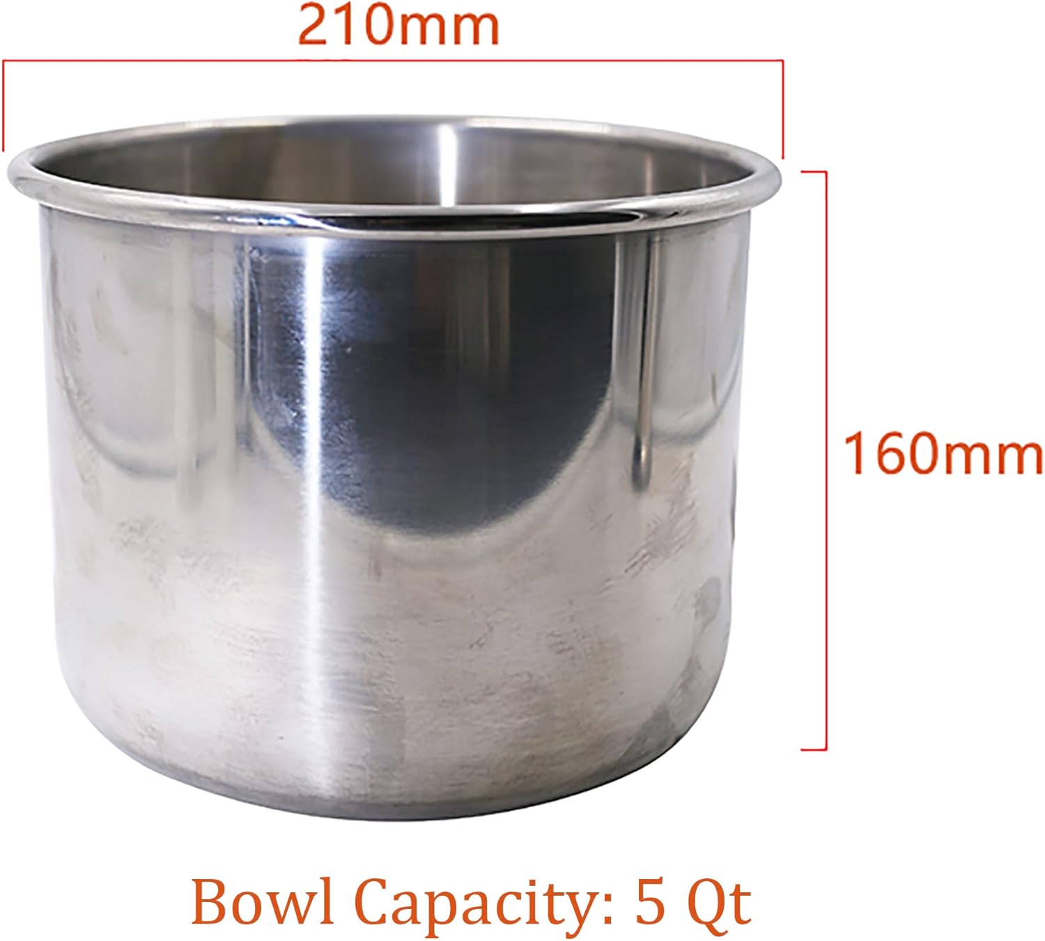 Hakka Commercial Dough Mixer, 5 Qt Spiral Mixer Food Mixer Machine Dual Rotating Dough Kneading Machine with Food-grade Stainless Steel Bowl, Security Shield & Timer