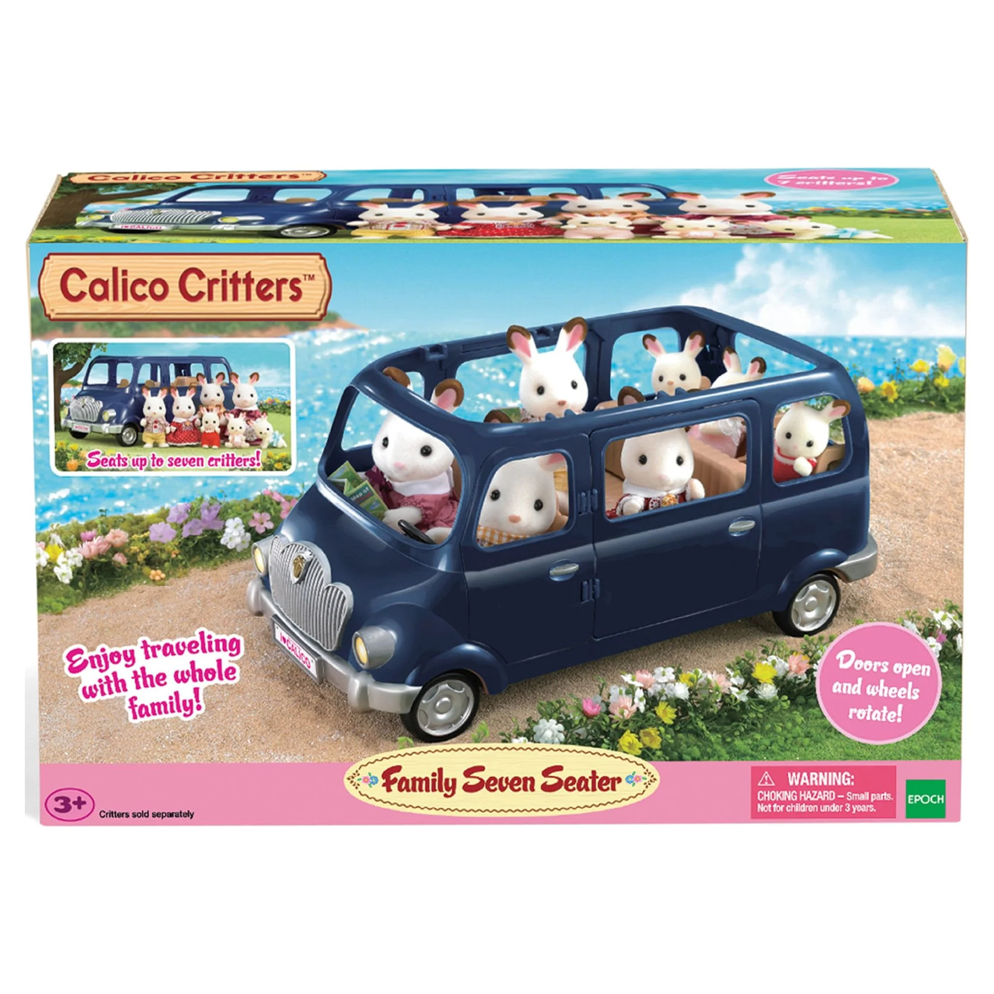 Calico Critters Family Seven Seater Toy Vehicle for Dolls