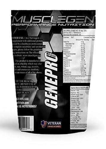 Genepro Medical Grade Protein 60 Servings, by Musclegen Research - Premium Protein for Absorption